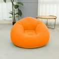 thumbnail image 1 of Flocking PVC Inflatable Sofa Portable Inflatable Lounger For Camping & Beach Inflatable Couch For Indoor And Outdoor Camping Couch Inflatable Flocking Couch, 1 of 9