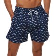 thumbnail image 1 of Floenr Mens Shorts,Men Printing Breathable Lace Waterproof Quarter Pants Beach Shorts Sports Casual Pants, 1 of 4