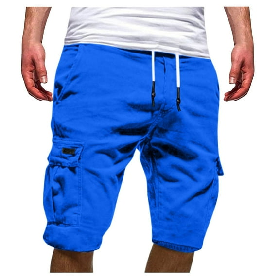 Floenr Mens Shorts,Men's Plus Size Cargo Shorts Multi-Pockets Relaxed Summer Beach Shorts Pants