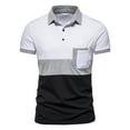 thumbnail image 1 of Floenr Mens T Shirts,Men Summer Casual Buttons Turn-Down Collar Short Sleeve Loose Shirt Tops, 1 of 7