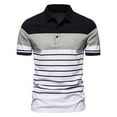 thumbnail image 1 of Floenr Mens T Shirts,Men Summer Casual Buttons Turn-Down Collar Short Sleeve Loose Shirt Tops, 1 of 4