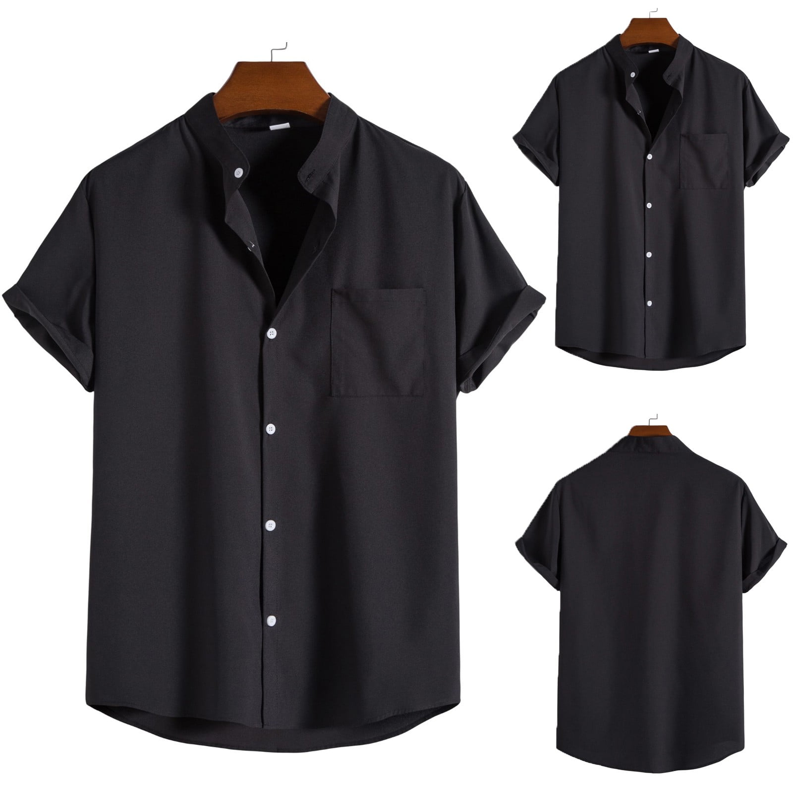 Floenr Mens T Shirts,Men's Summer Fashion Short Sleeve Casual Solid ...