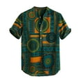thumbnail image 1 of Floenr Mens T Shirts,Mens Fashion Ethnic Short Sleeve Casual Printing Hawaiian Shirt Blouse T-shirt, 1 of 7