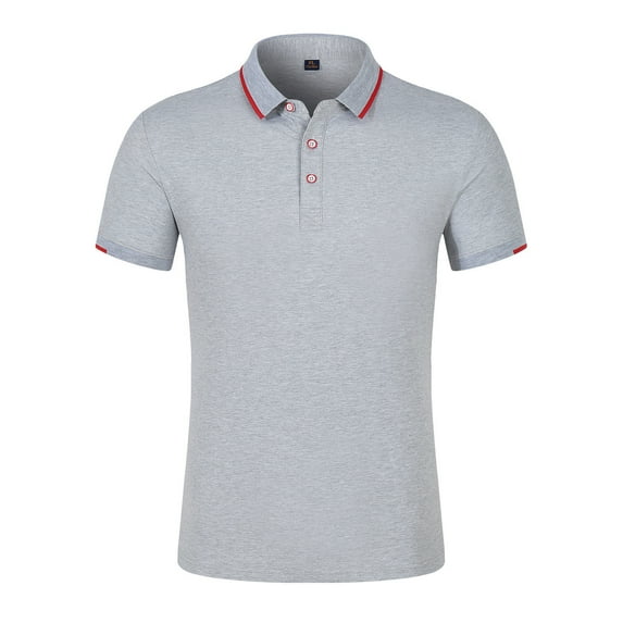 Floenr Mens T Shirts,Summer Men's Casual Lapel Button Short Sleeve Business T-shirt