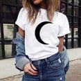 thumbnail image 1 of Floenr Mens T Shirts, Women's Plus Size Summer Casual Round Neck Top T-Shirt Women's Shirt, 1 of 8