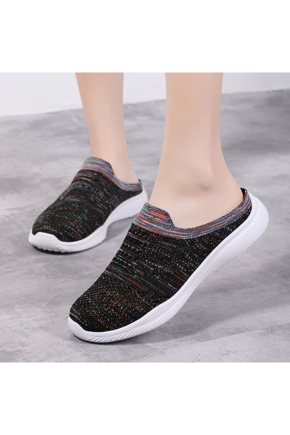 Womens Sandals Flip Flops for Women,Women's Shoes Sports Flying Woven Breathable Mesh Hollow Out Fashion Casual Slippers Sandals