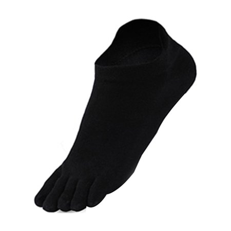 Floepx Fashion Orthopedic Compression Socks Men's Toe Socks Ultra Low Cut Liner with Gel Tab Breathable