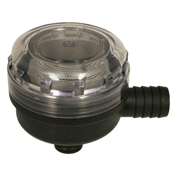 Flojet 01740012A - 90 Degree 1/2" Barb In-Line Stainless Steel Strainer