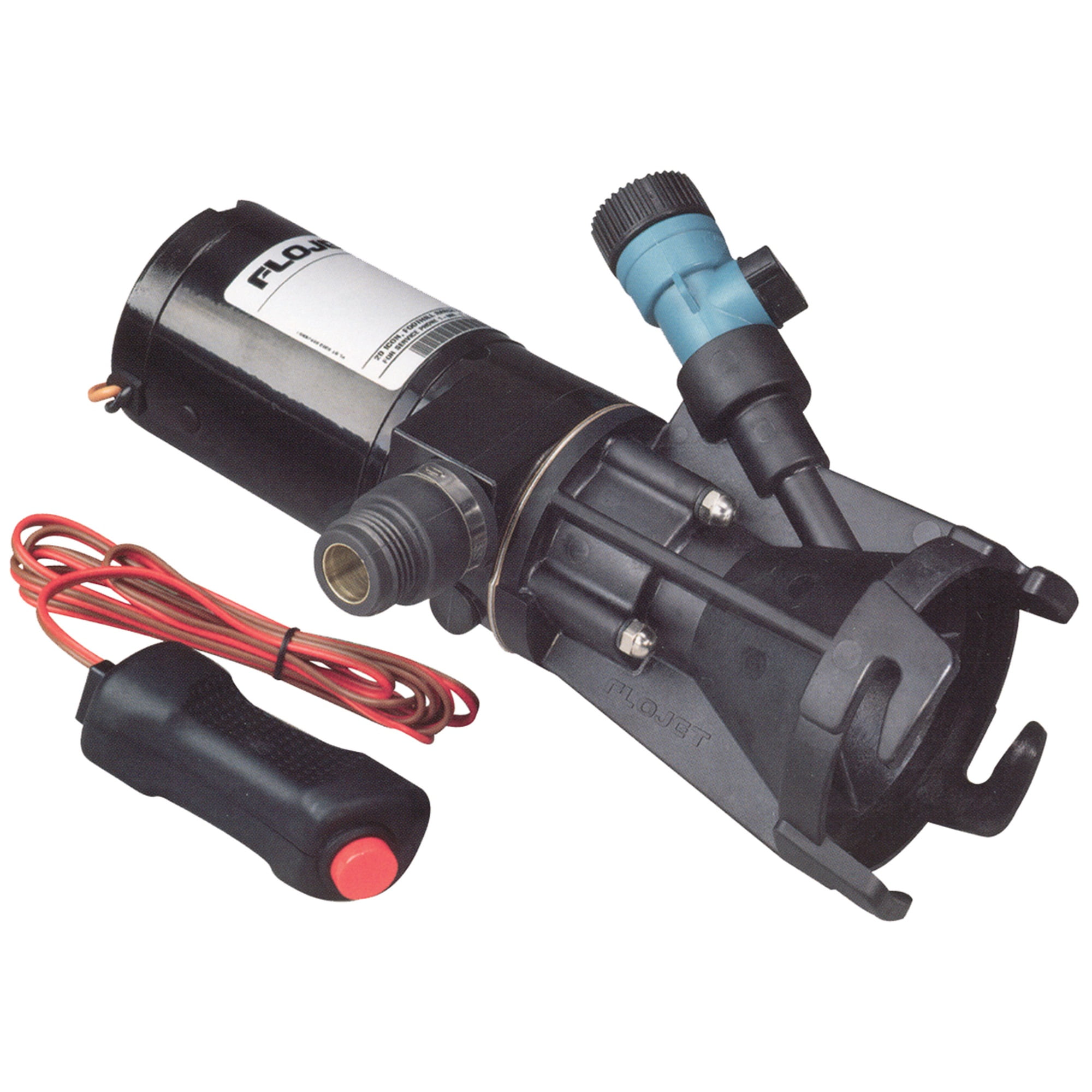 Flojet 18555-000A Portable RV Waste Pump, Self-Priming RV Macerator, 12 volt DC