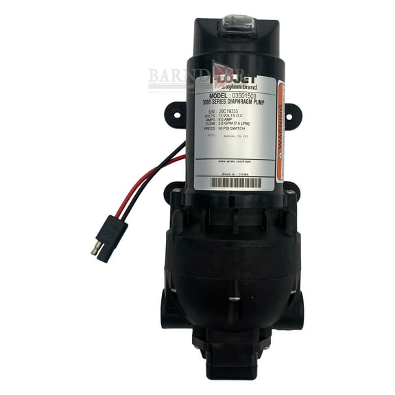 Flojet Triplex Sprayer Pump, 12V, 3/8 NPT, 2 GPM | 03501503A
