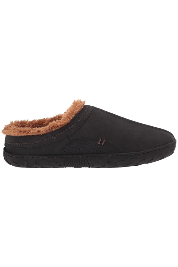 Que Lined Slipper Black/Brown