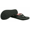 thumbnail image 1 of Flojos Women's Jersey Josie Memory Foam Flip Flop Thong Sandal, Black/Pink, 8, 1 of 4