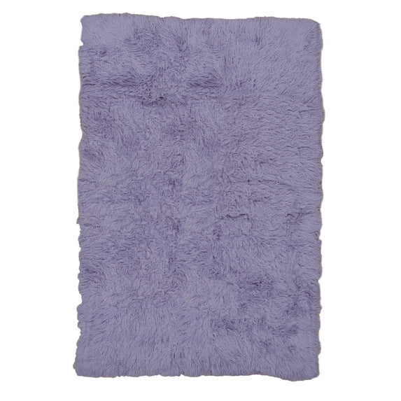Linon New Flokati 1400 gram Area Rug Collection, Pastel Violet, 5 x 8