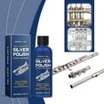 thumbnail image 1 of Floleo 100ml Silver Cleaner & Polishing Solution, Tarnish Remover for Jewelry, Instruments, Decorative Silverware, Gentle Formula with Protective Shine, 1 of 9