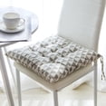 thumbnail image 1 of Floleo 18 Inch Square Chair Cushion, Thick Soft Seat Pad for Office Chair and Home, Ergonomic Foam Cushion for Back & Hip Support, Machine Washable Cover, 1 of 6
