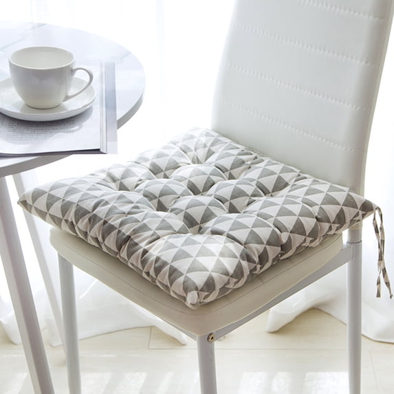Floleo 18 Inch Square Chair Cushion, Thick Soft Seat Pad for Office Chair and Home, Ergonomic Foam Cushion for Back & Hip Support, Machine Washable Cover