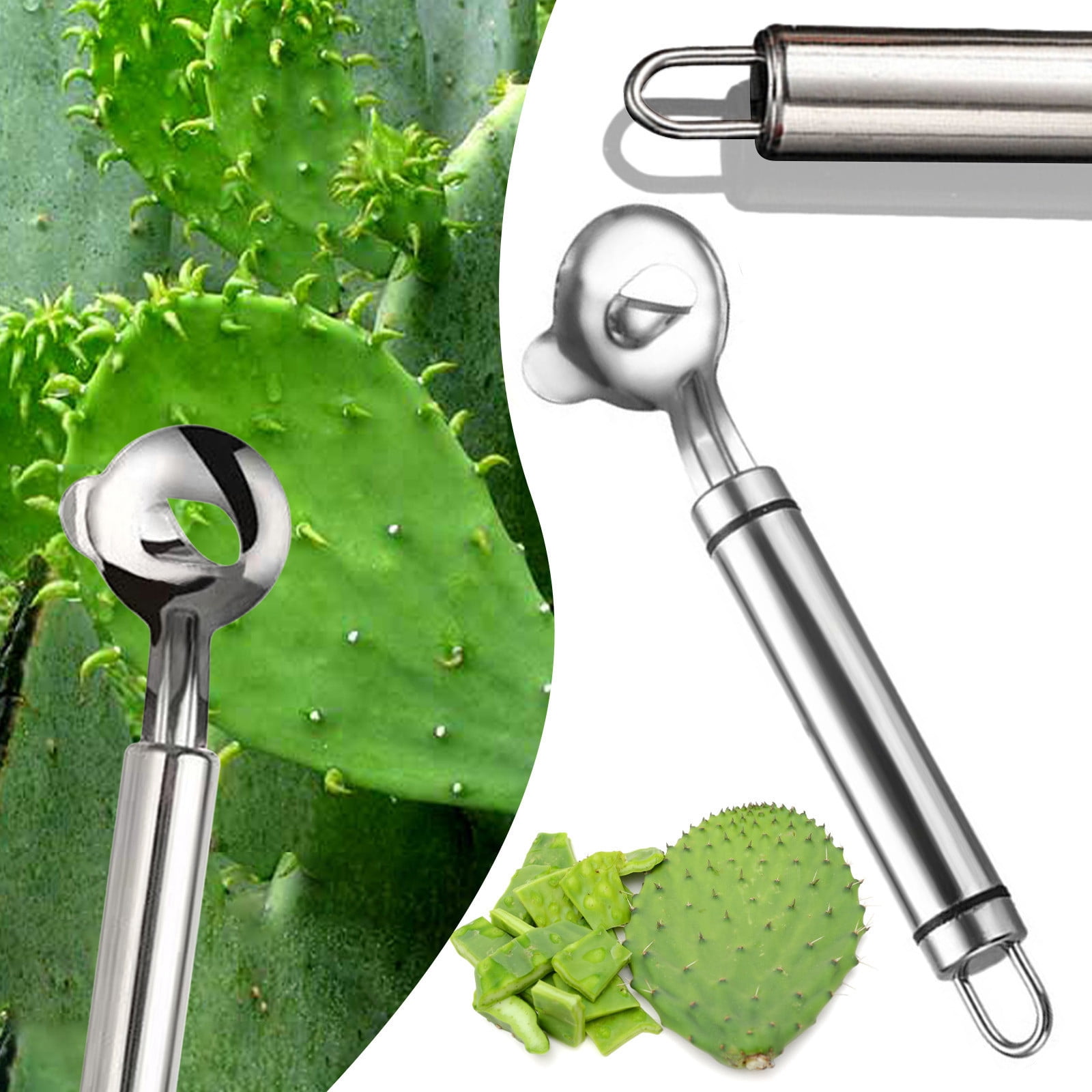 Floleo 2024 New Cactus Peeler Spoon Kitchen Noodle Knife