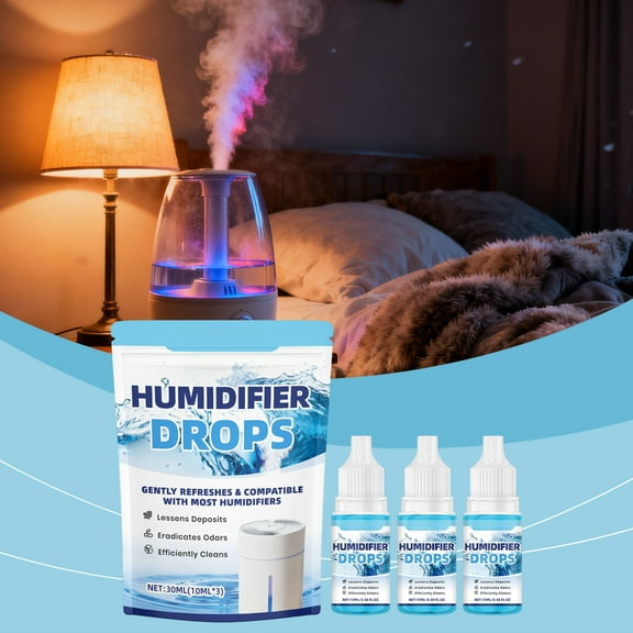 Floleo 30ml Humidifier Cleaner and Descaler, Solution for Efficient Cleaning, Removes Odors and Mineral Deposits, Prevents Buildup in All Ultrasonic and Evaporative Humidifiers