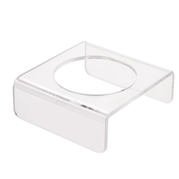 Floleo Acrylic Ball Display Stand, Transparent Sports Ball Rack, Versatile Holder for Basketball Soccer Volleyball, Clear Showcase Base