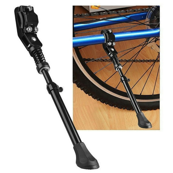 Floleo Adjustable Aluminum Side Rear Kickstand for 16"-26" Mountain & Road Bikes, Black