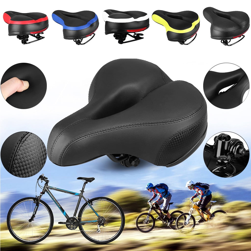 Floleo Bike Seat Most Comfortable Bicycle Seat Dual Shock Absorbing Memory Foam Waterproof Bicycle Saddle Bike Seat Replacement With Refective Tape Walmart