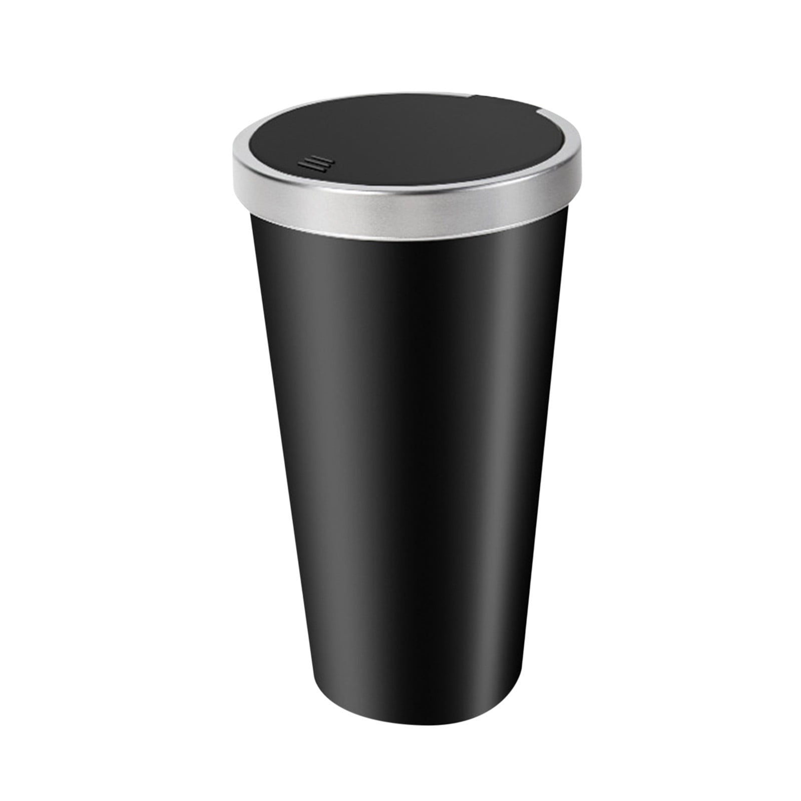 Wmkox8yii Car Trash Can Bin With Lid,One Click Open Small Car Garbage Can Cup Holder,Mini