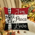 thumbnail image 1 of Floleo Christmas Pillow Covers 18×18 Inch, Farmhouse Christmas Pillow Covers Christmas Pillow Cases, for Sofa Couch Christmas Decorations Throw Pillow Covers Black of Friday Deals 2024, 1 of 6