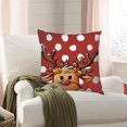 thumbnail image 1 of Floleo Christmas Pillow Covers Decoration, 18x18 inch Buffalo Plaid Farmhouse Red Christmas Winter Throw Pillows, Cushion Case Couch Decor for Christmas Home Outdoor Decorations, 1 of 6