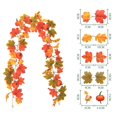 thumbnail image 1 of Floleo Clearance 2 Pack Fall Maple Garland - 69 Inch/Piece Artificial Fall Foliage Garland Colorful Autumn Decor for Home Wedding Party (Mixed Color), 1 of 9