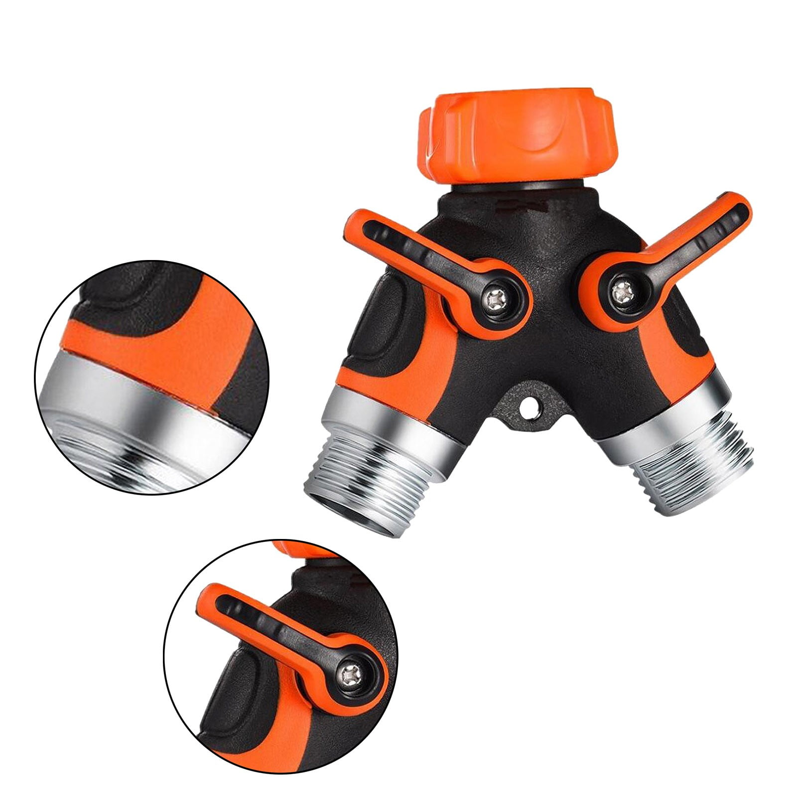 Floleo Clearance 3/4“ Yshaped All Metal Body Garden Hose Splitter
