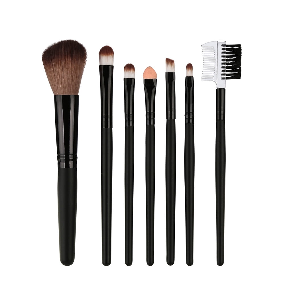 Floleo Clearance 7 Pcs Wood Makeup Brush EyeShadow Brush Cosmetics
