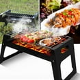 thumbnail image 1 of kayannuo Bbq Grill Portable Outdoor Folding Barbecue Grill Bbq Camping Lnstallation Square Disposable Grill, 1 of 9