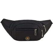Floleo Clearance Belly Bag for Women and Men Belt Bag Black Waist Pack Outdoor Phone Bag