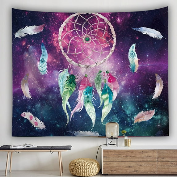 kayannuo Colorful Dream Catcher Tapestry Bohemia Hippie Wall Hanging Bedspread Dorm Decor Christmas Decorations 40x60in