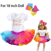 Floleo Clearance Cute Tutu Skirt Clothes Coat Girl Toy For 18 inch Doll Accessory Gril's Toy Christmas Gifts