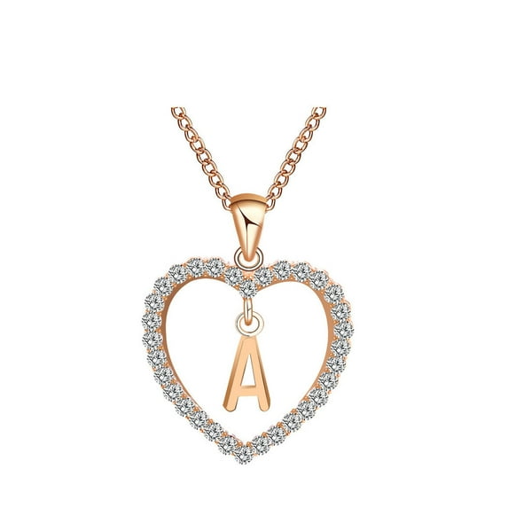 Floleo Clearance Fashion Women Gift 26 English Letter Name Chain Pendant Necklaces Jewelry