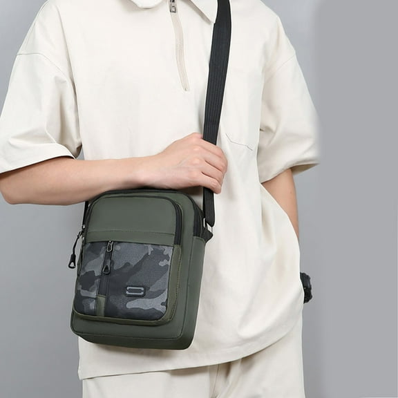 Floleo Clearance Large Capacity Shoulder Bag, Waterproof Crossbody Bag, Multifunctional Sling Bag, Casual Travel Backpack, Stylish Camouflage Design - Perfect for Work & Outdoor Activities