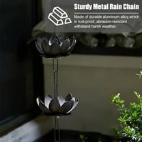 Floleo Clearance Rain Chain for Gutters, Copper Rain Chain Outdoor, Hummingbird Rain Chain, Decorative Rain Chain 2.4 Meter, Unique Design for Garden Decoration, Easy Installation