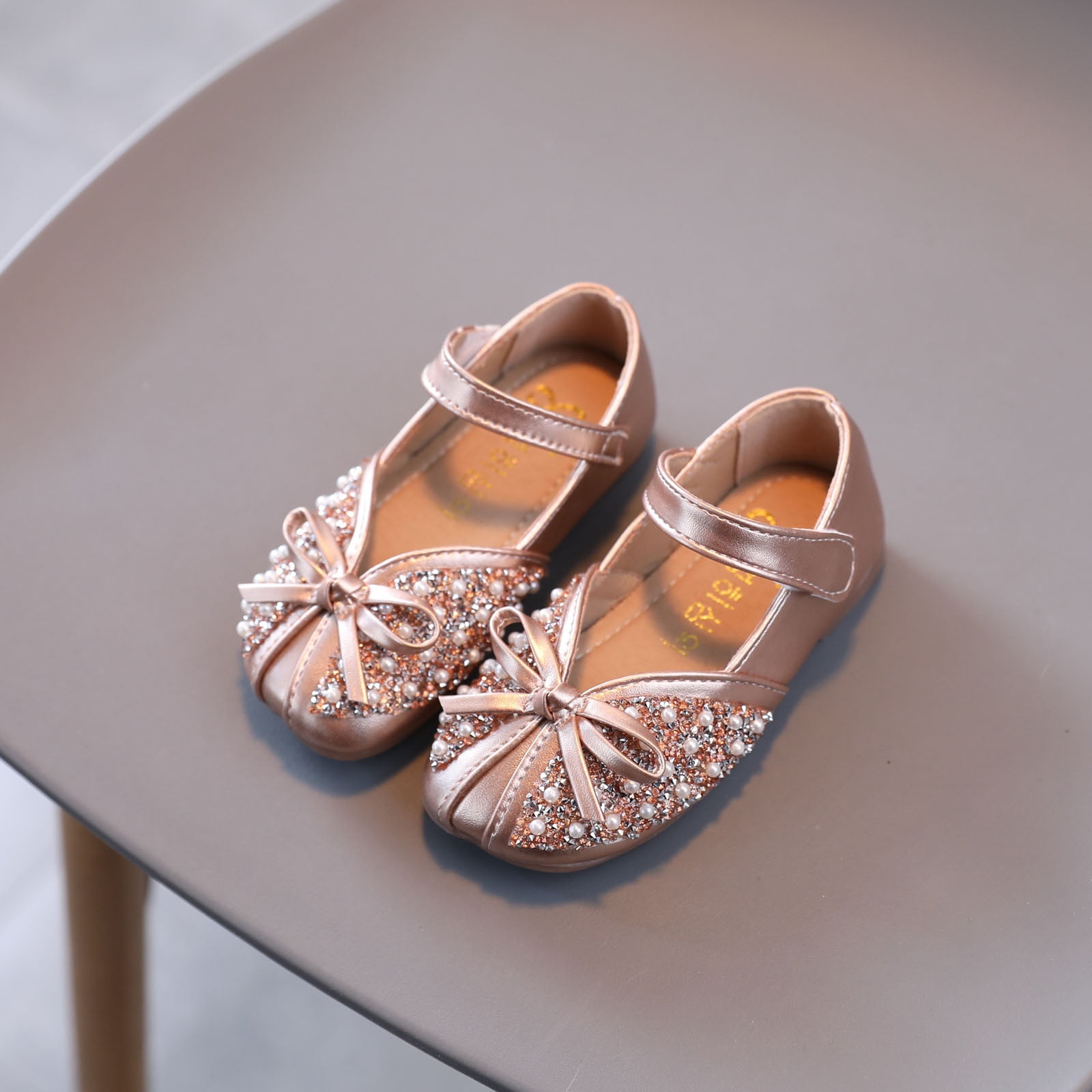 Floleo Clearance Toddler Shoes Baby Girls Cute Fashion Pearl Bow