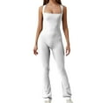 thumbnail image 1 of Floleo Clearance Women Sleeveless Jumpsuit Underscrubs Tank Tops Spring And Fall Tight Waistband Neck Long Jumpsuit, 1 of 7