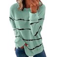 thumbnail image 1 of Floleo Clearance Womens Tops Long Sleeve Shirts Fall Clearance Fashion Woman Long Sleeve T-Shirt Summer Printing Loose Blouse Tops Green, 1 of 6