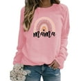 thumbnail image 1 of kayannuo Womens Tops Long Sleeve Shirts Fall Women's Casual Long Sleeve Printed Sweatershirt Loosen Blouse Tops Pink, 1 of 5