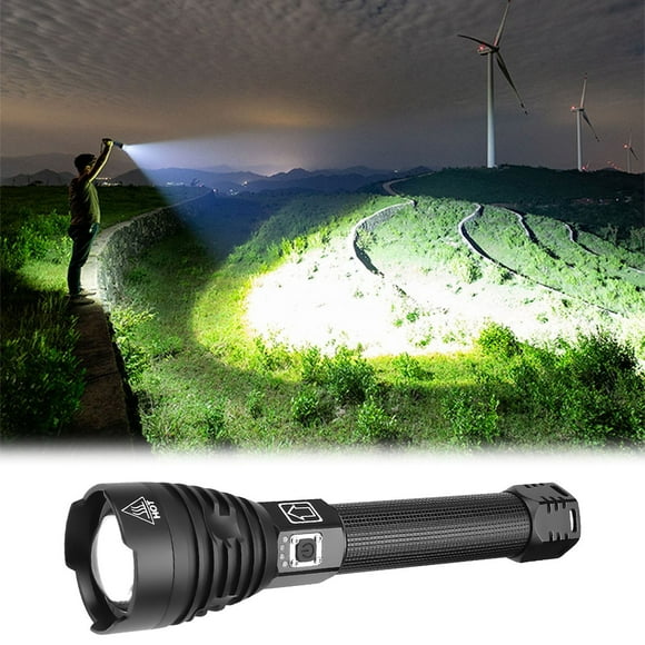 Floleo Clearance XHP90 Strong Light Flashlight Charging Power Display With Strap P90 Strong Light Zoom Flashlight