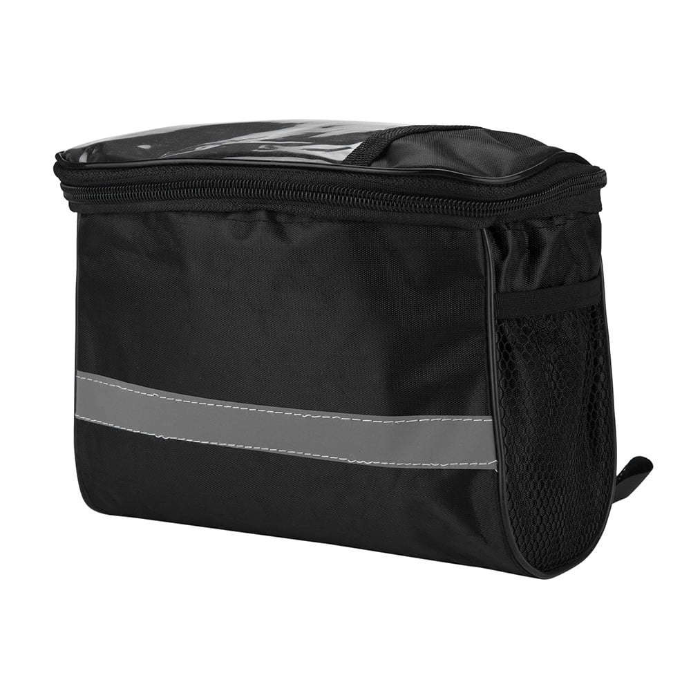 Large Collapsible Bike Basket – Handlebar Front Storage Pouch With Phone Window & Cooler Function