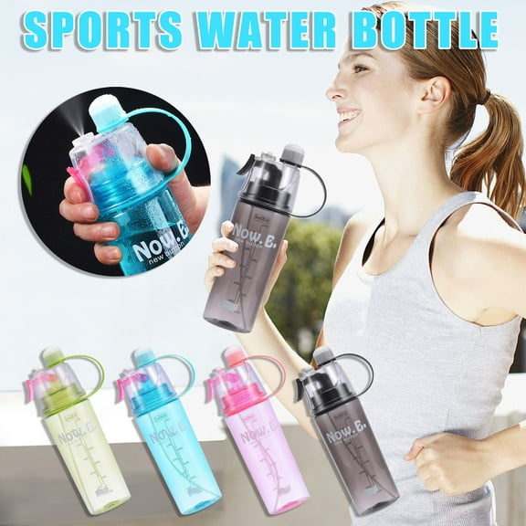 Floleo Cool Mist Water Bottle Sports Spray Water Bottle 2-In-1 Mist And Sip Function No Leak Misting Water Bottle Lightweight Reusable Water Bottle For Office Gym Running Biking Workout Outdoor Sport