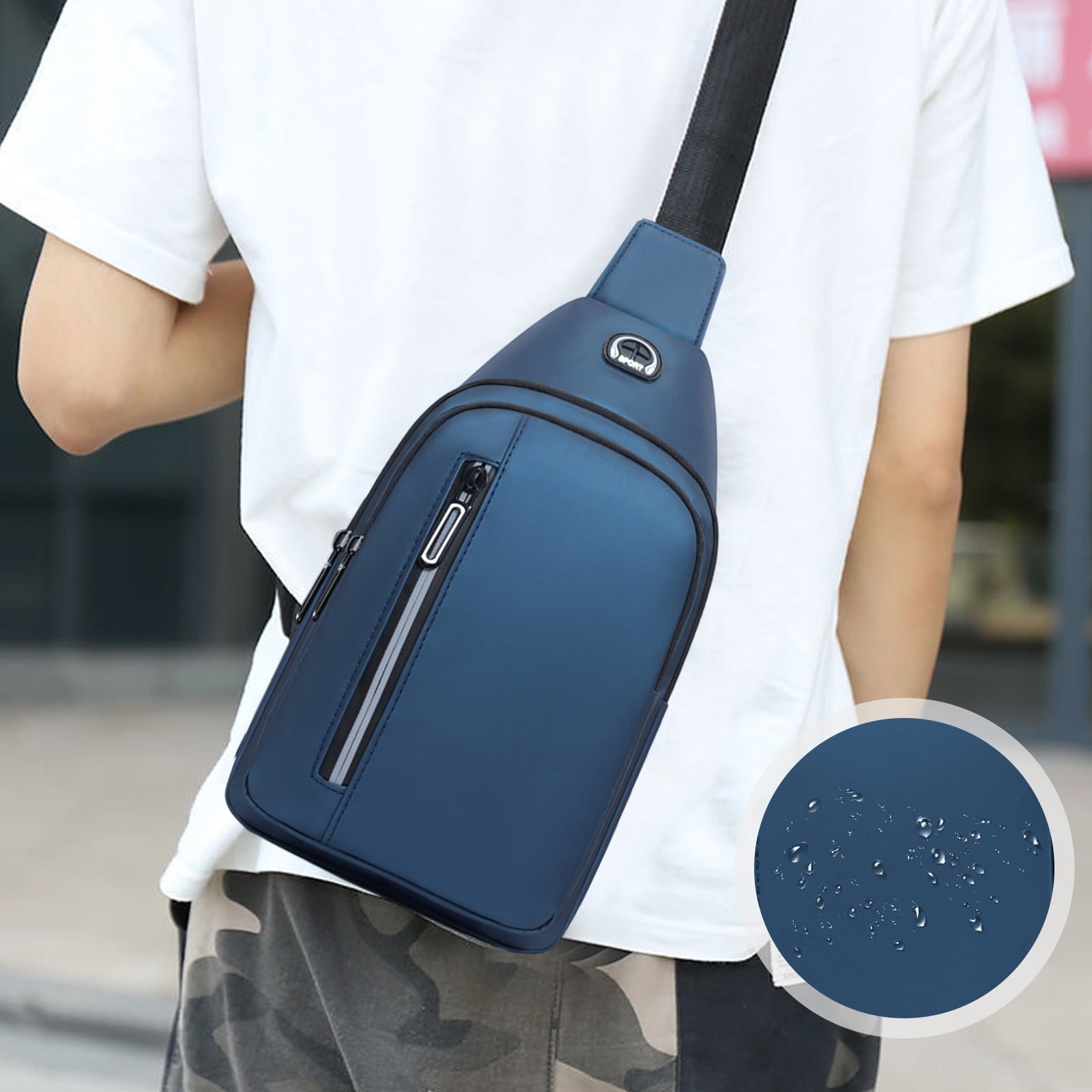 FyLybois Sling Bag – Umbaubare Crossbody-Tasche Für Damen, Outdoor, Radfahren, Reisen, 15,3L Fassungsvermögen