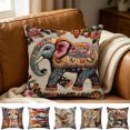 thumbnail image 1 of Floleo Cute Animal Print Pillow Cover, Colorful Quadruped Pattern Throw Pillowcase Removable Washable for Sofa Chair, Summer Home Decor for Living Room Bedroom, 1 of 4