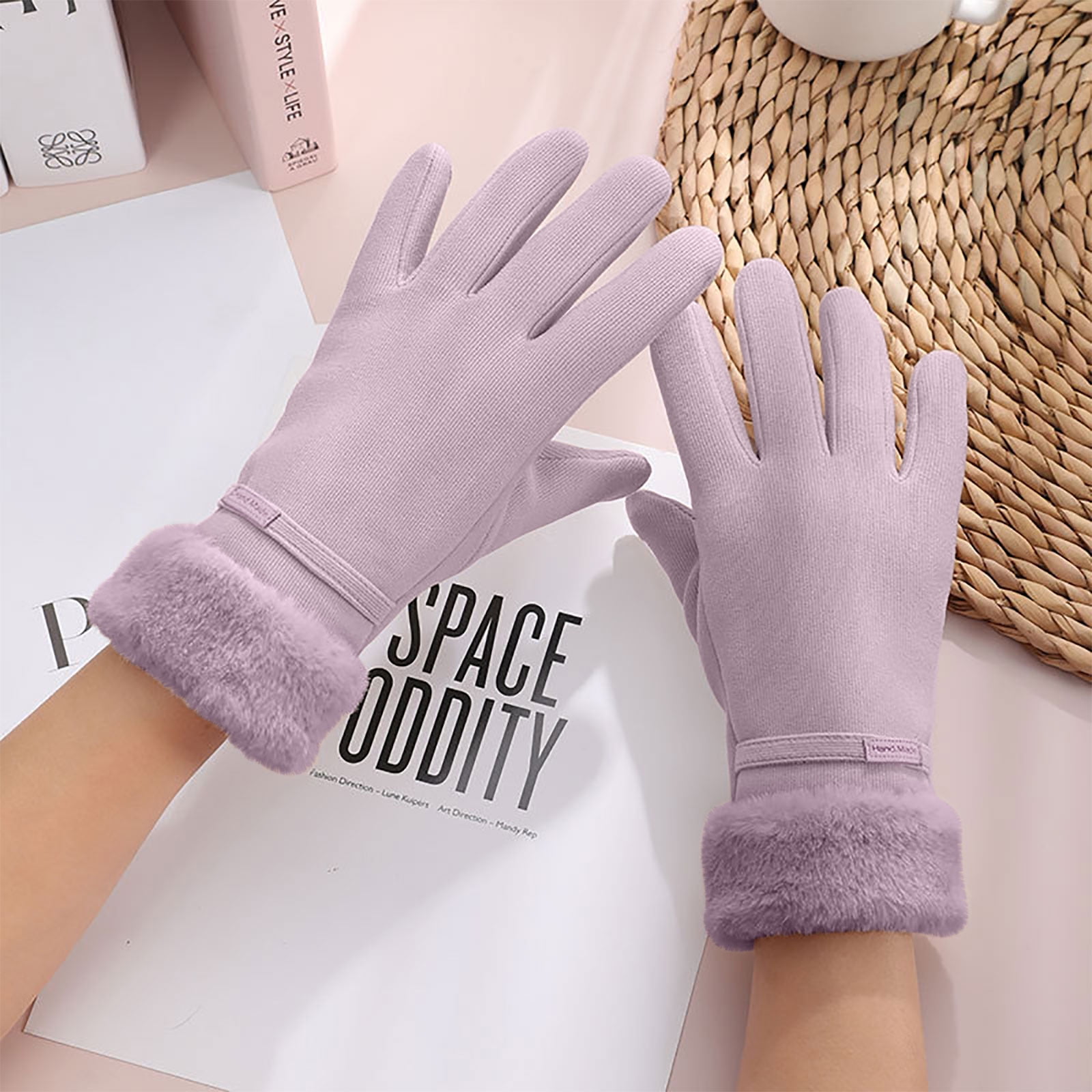 Floleo Deals Clearance Women Winter Gloves Warm Touchscreen Gloves Windproof Gloves For Women