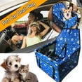 thumbnail image 1 of Floleo Dog Car Seat Foldable Dog Car Booster Seat Waterproof Breathable Oxford Travel Bag For Small To Medium Dogs, Puppies, And Pets-Pattern, 1 of 5