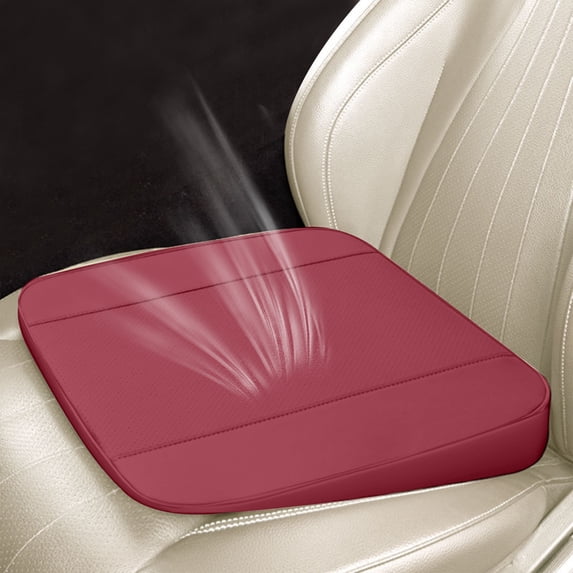 Floleo Car Seat Cushion for Short Drivers - Memory Foam Seat Riser Height Boost 2in, Ergonomic Back Pain Relief Car Seat Pad Non-Slip Breathable for Office Chair